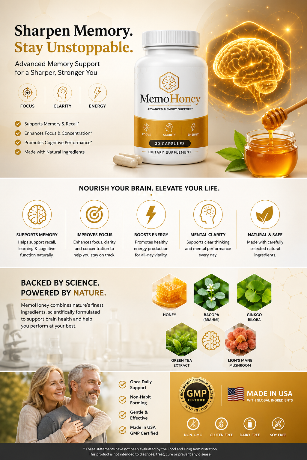 MemoHoney Ingredients